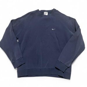 Vintage Nike Men's Deep Blue Crewneck Sweatshirt